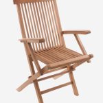 Sedia pieghevole in legno di teak