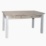 Tavolo da pranzo in abete con cassetti