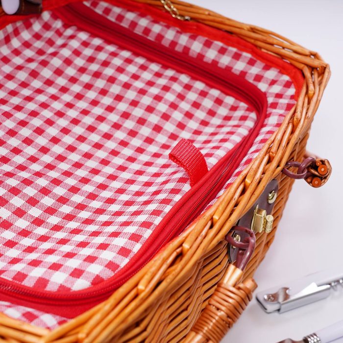 Cesto da pic-nic con due manici - immagine 3
