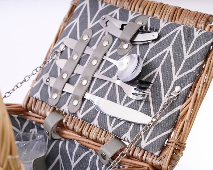 Cesto da pic-nic con manico - immagine 2