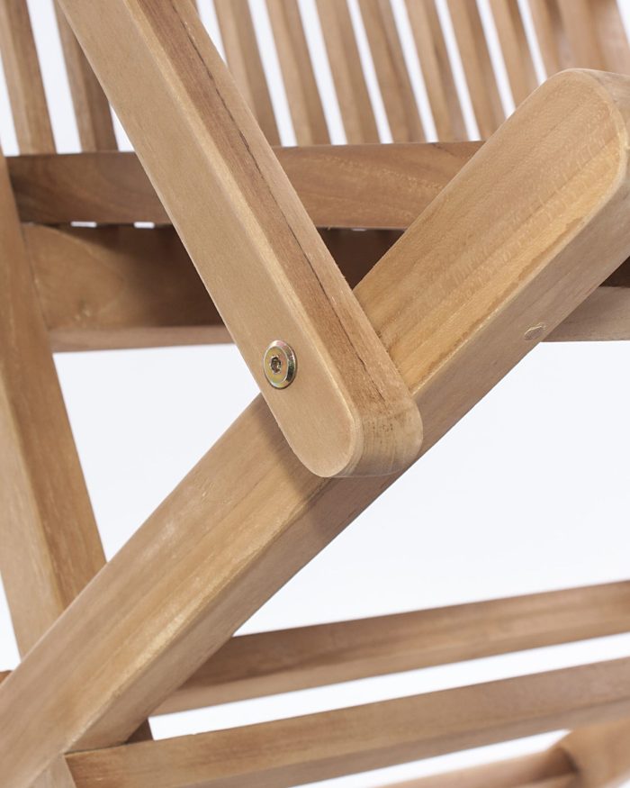 Sedia pieghevole in teak - immagine 2