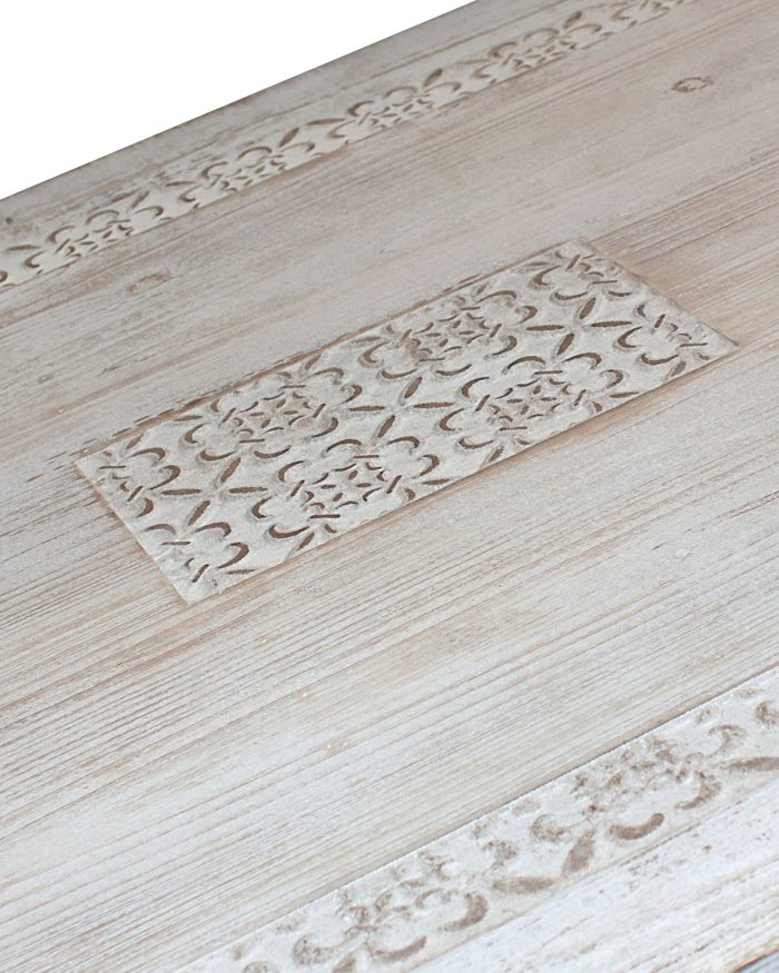 Tavolo da pranzo in abete con cassetti - immagine 2