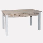 Tavolo da pranzo in abete con cassetti