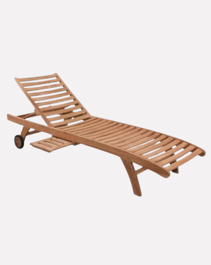 Lettino prendisole in legno di Teak "Horrison" 212x65H35 cm