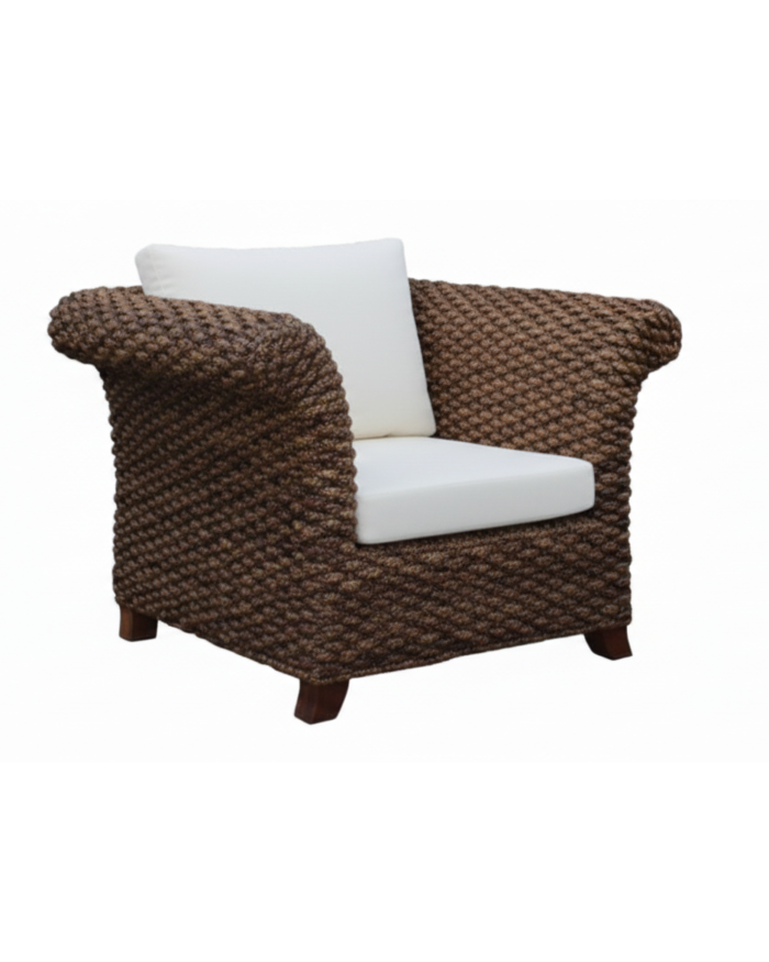 Salotto completo in rattan nero "Medelin" - immagine 5