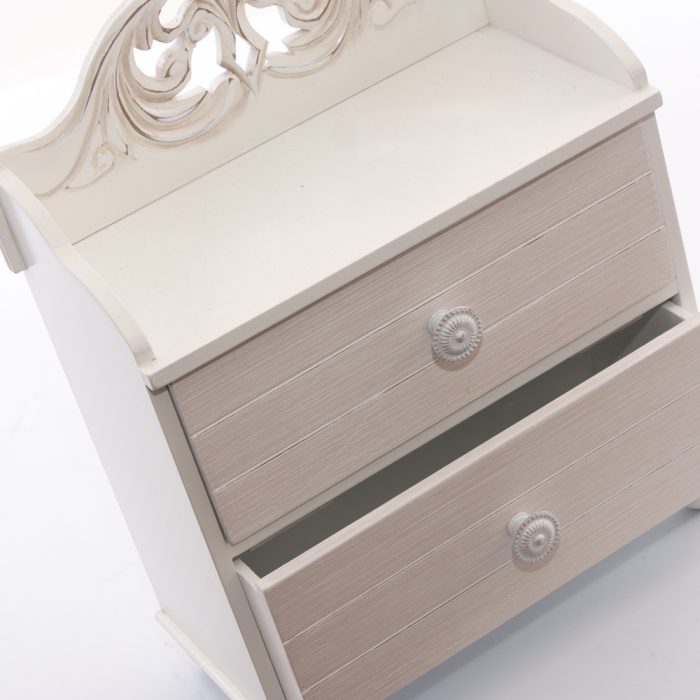 Mini cassettiera portaoggetti in mdf - immagine 2