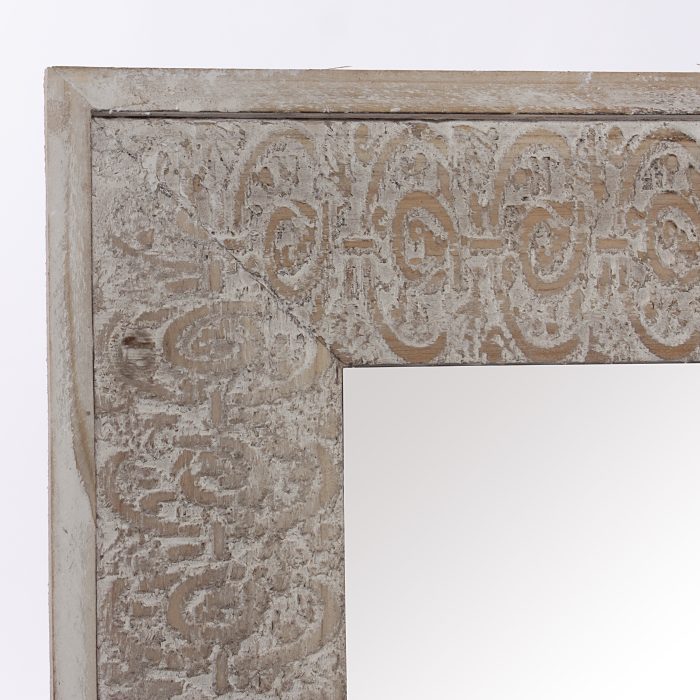 Specchio sbiancato in abete - immagine 2