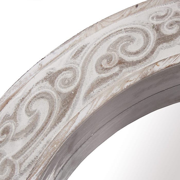 Specchio ovale in abete - immagine 3