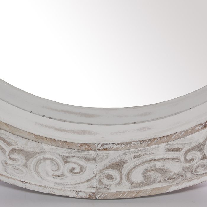 Specchio ovale in abete - immagine 2