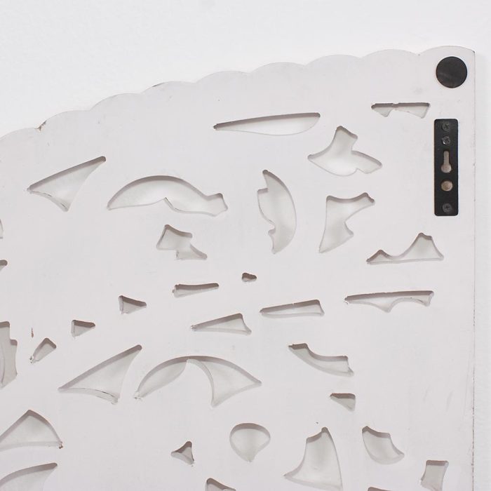 Pannelli Decorativi in Set di 2 da Parete in Legno di Mango Sbiancato e MDF 120x150 cm - immagine 8