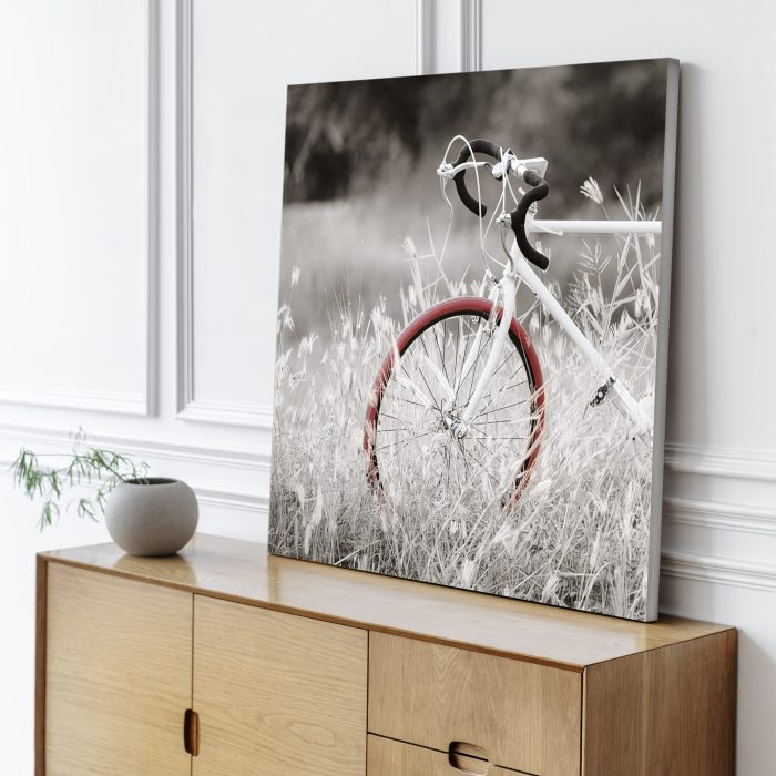 Quadro bicicletta rossa - immagine 2