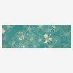 Quadro dipinto fiori azzurro