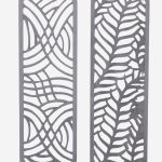 Set di 2 pannelli grigi in mdf