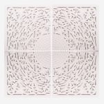 Set di 4 pannelli decorativi in mdf