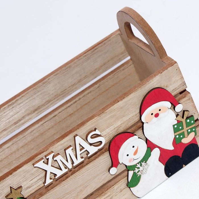 Vaschetta decorativa natalizia in abete 20X9H12 - immagine 3