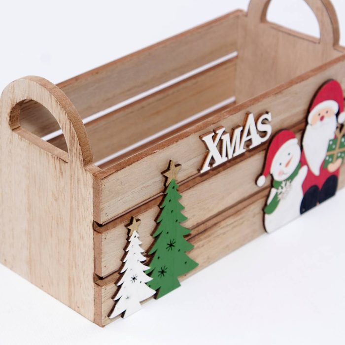 Vaschetta decorativa natalizia in abete 20X9H12 - immagine 2