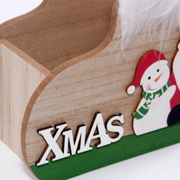 Cassetta natalizia decorativa a scarpone 19X10H18 - immagine 2