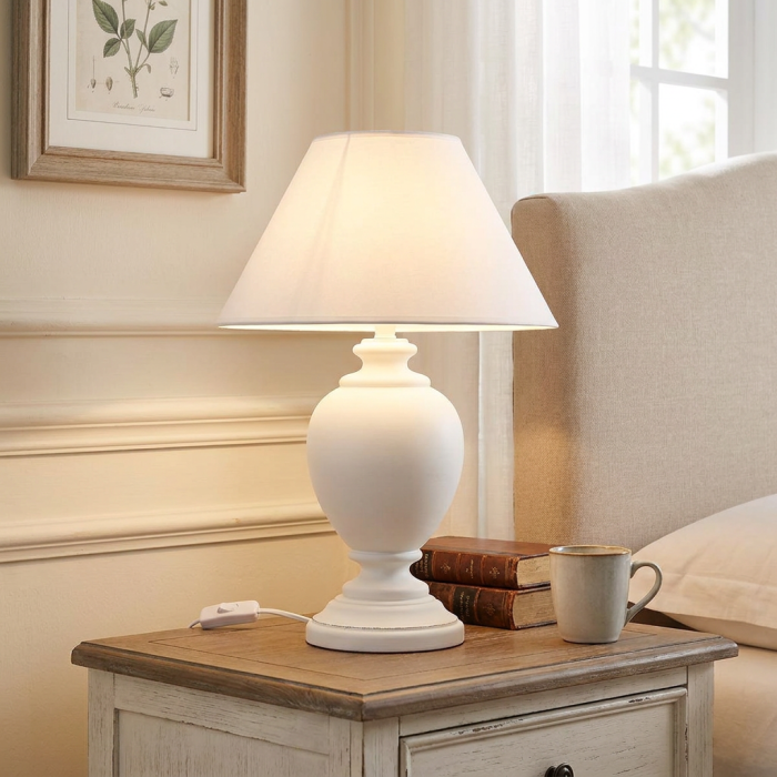 Lampada in mdf bianca - immagine 2