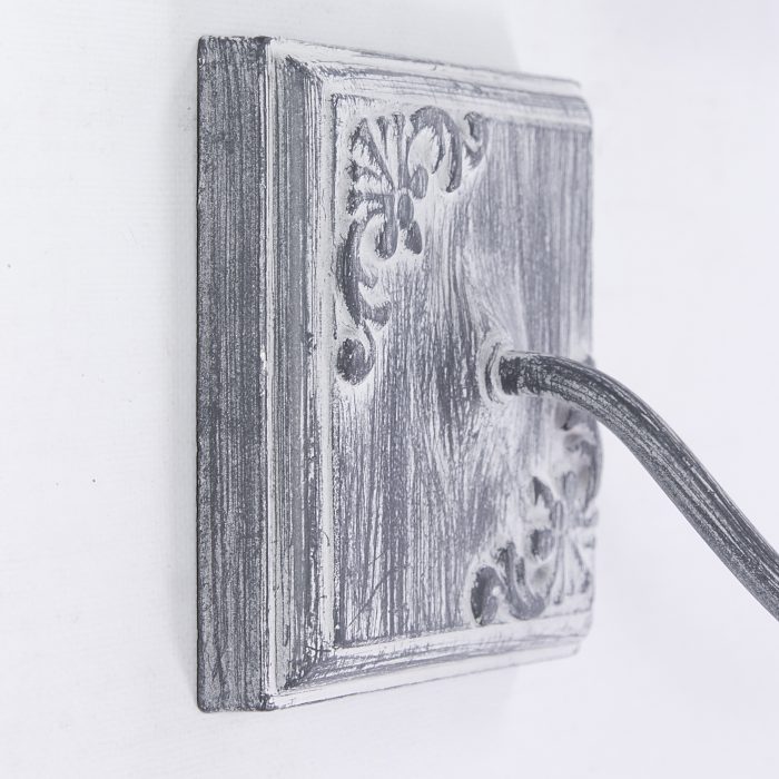 Applique in metallo grigio - immagine 3