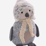 Fermaporta in stoffa pinguino