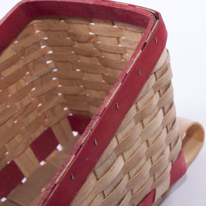 Cestino natalizio decorativo slitta in pioppo - immagine 3