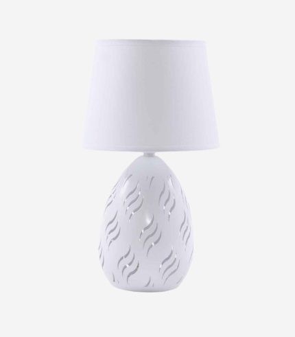 Lampada slim bombata bianca Ø18H31