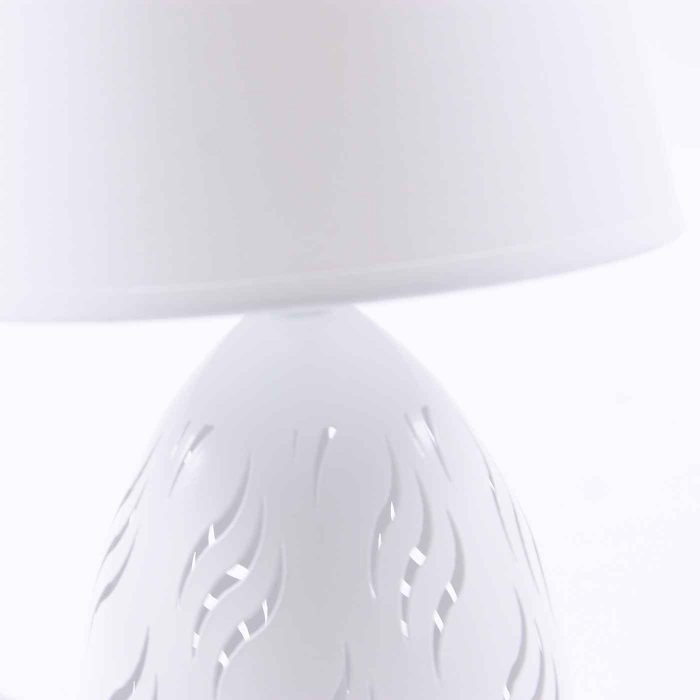 Lampada slim bombata bianca Ø18H31 - immagine 2