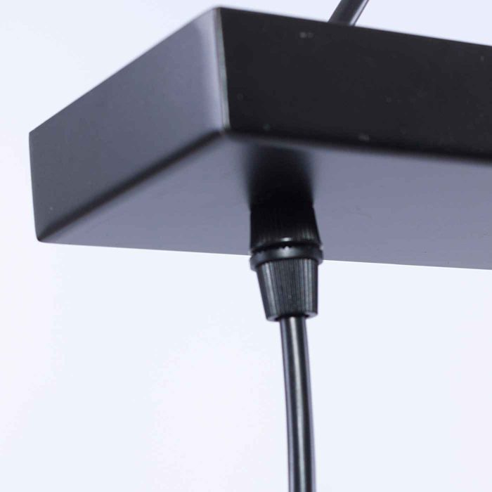 Lampadario in legno e metallo - immagine 4