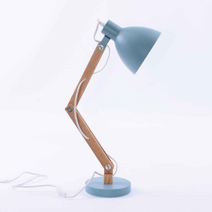 Lampada da scrivania grigio-azzurra - immagine 2