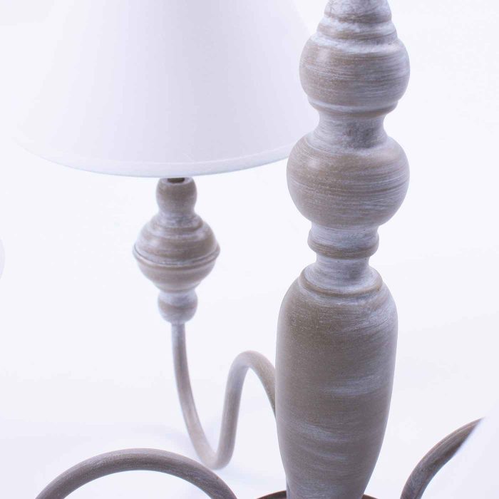 Lampadario in metallo grigio - immagine 5