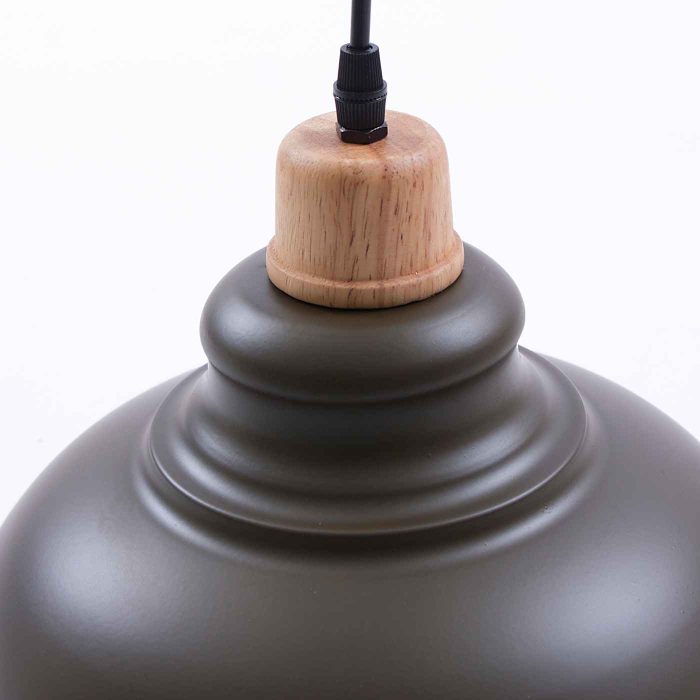 Lampadario singolo verde militare - immagine 3