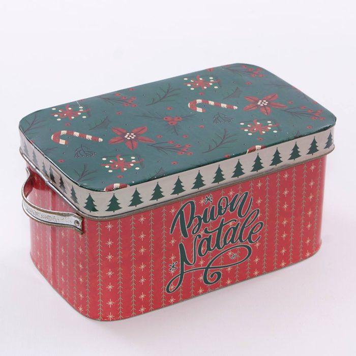 Scatola natalizia in latta in set di 2 - immagine 2