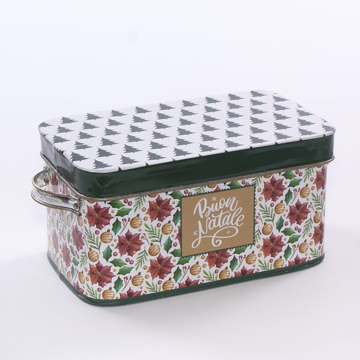 Scatola natalizia in latta in set di 2 multicolor - immagine 2