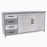 Credenza bicolor in paulonia