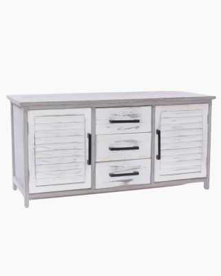 Credenza bicolor in paulonia