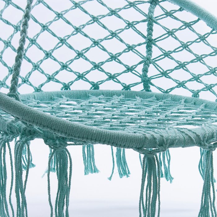 Poltrona pensile acquamarina in cotone - immagine 3