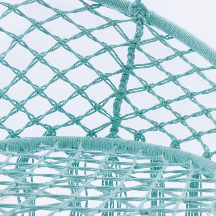 Poltrona pensile acquamarina in cotone - immagine 4