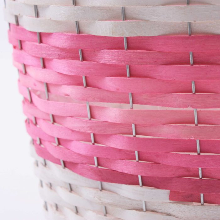 Portavaso in vimini fucsia - immagine 2