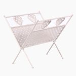 portariviste in ferro bianco