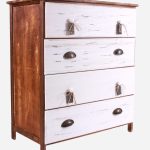 Comò bicolor in paulownia