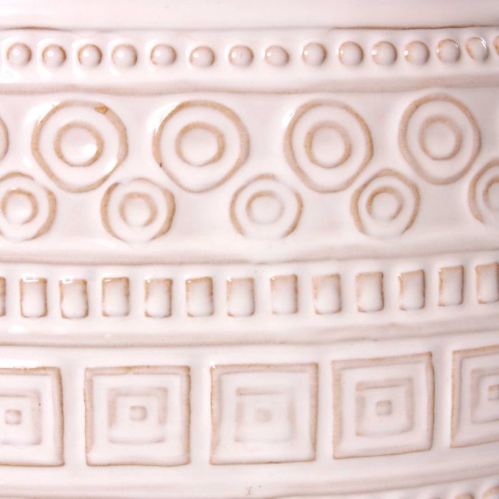 Lampada ovale in ceramica decorata - immagine 4