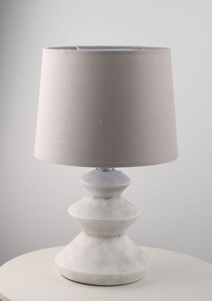 Lampada in ceramica sagomata bianca - immagine 7