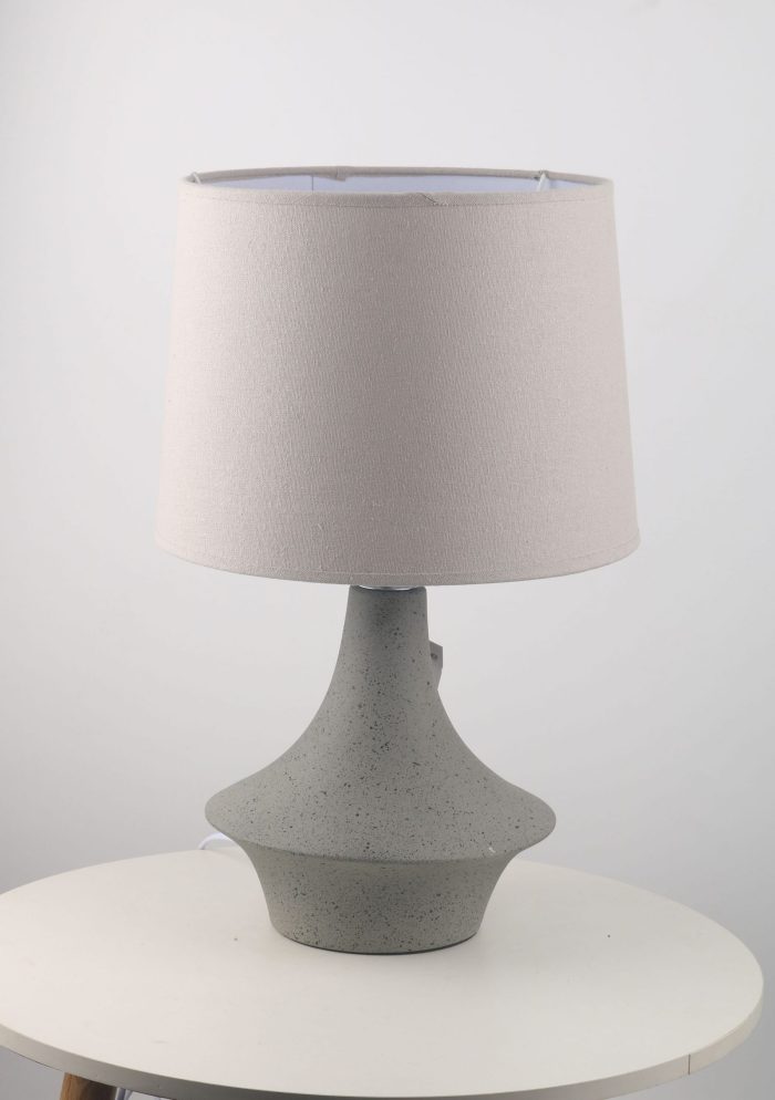 Lampada in ceramica sagomata grigia - immagine 5