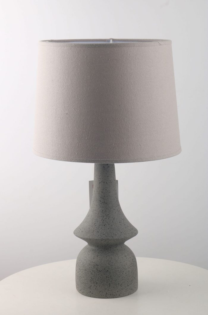 Lampada in ceramica grigia sagomata - immagine 6