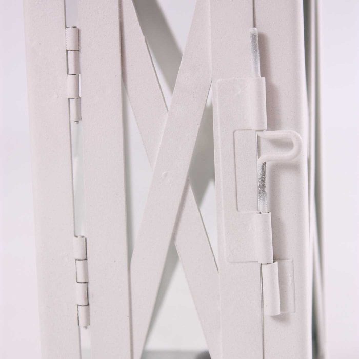 Lanterna in metallo bianco - immagine 3