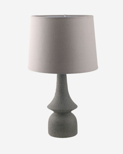 Lampada in ceramica grigia sagomata