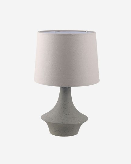 Lampada in ceramica sagomata grigia