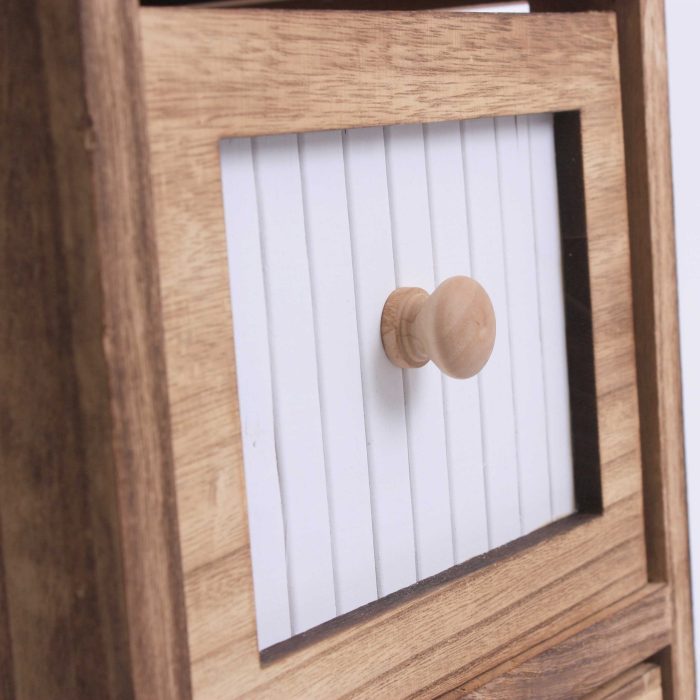 Cassettiera in legno di abete brunito - immagine 4