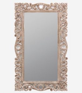 Specchio etnico - specchio intagliato in mango