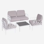 salotto set garda bianco